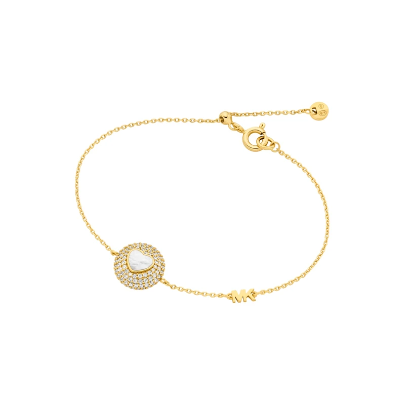 Michael Kors Premium Women's Gold-Tone Sterling Silver Bracelet, MKC1847710