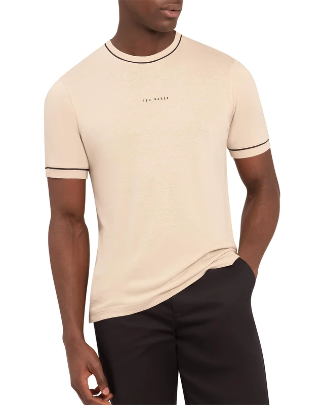 Ted Baker London bronill-Linen Mix t-Shirt, Taupe