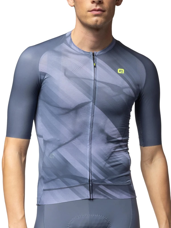 Alé Cycling Men's Pragma Crash Short Sleeve Cycling Jersey, Steel, M