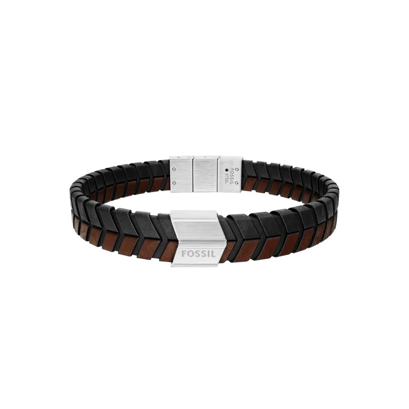 Fossil Men's Multicolor Leather Bracelet, JF04984040