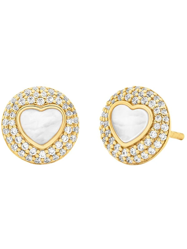 Michael Kors Premium Women's Gold-Tone Sterling Silver Earring, MKC1848710