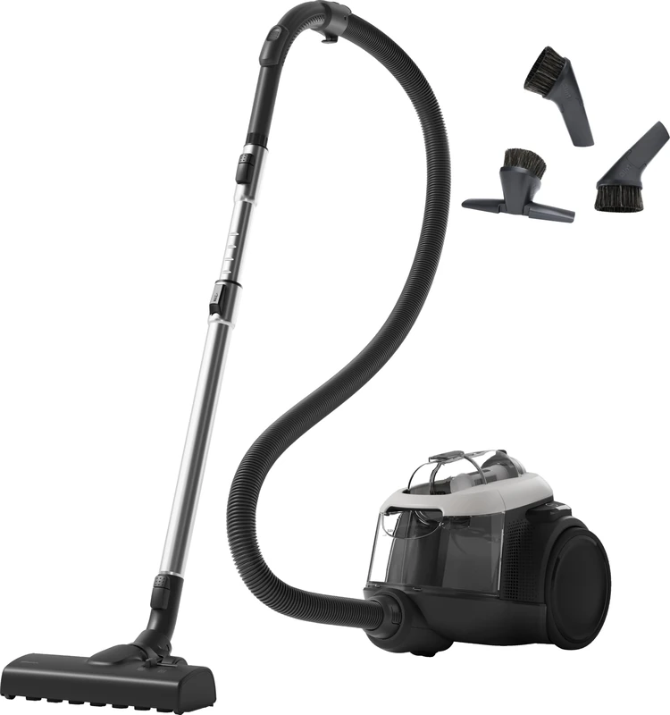 AEG CLEAN 6000 Vacuum Cleaner Without Bag, White, HEPA Filter, For All Floor Types, With Corded, 230 Volt, AllFloor AUTO Floor Nozzle and 3-in-1 Multifunctional Nozzle, 7 kg, 1.6 Liter - Image 1