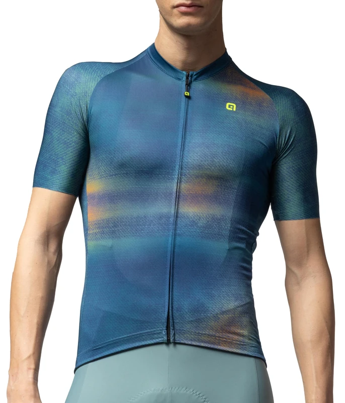Alé Cycling Men's Off-Road/Gravel | Traccia Short Sleeve Cycling Jersey, Abyss, XXL