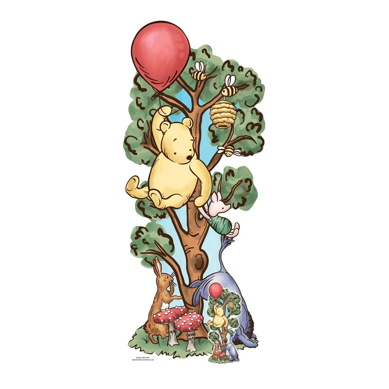 SC4897 Winnie Tree & Donkey Large Cardboard Cutout Height 183cm