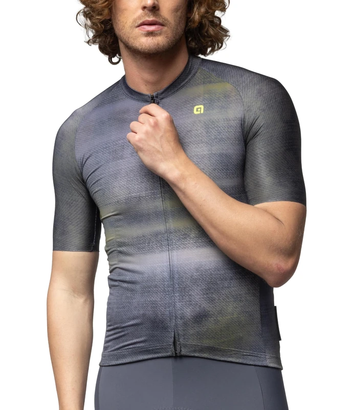 Alé Cycling Men's Off-Road/Gravel | Traccia Short Sleeve Cycling Jersey, Black, XXL
