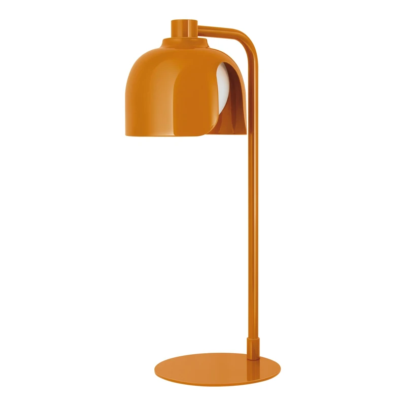OSRAM Decor Corolle Table lamp, Orange Metal Glass, G9 Version, Textile Cable, Retro Style