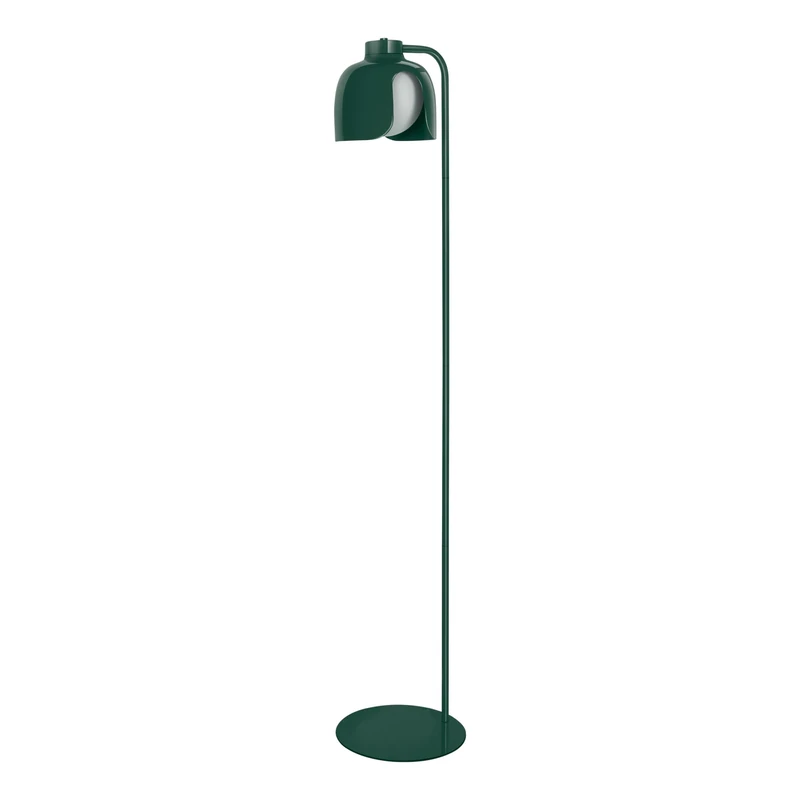 OSRAM Decor Corolle Floor Floor lamp, Green Metal Glass, E27 Version, Textile Cable, Retro-Style, 270mm Diameter - Image 1