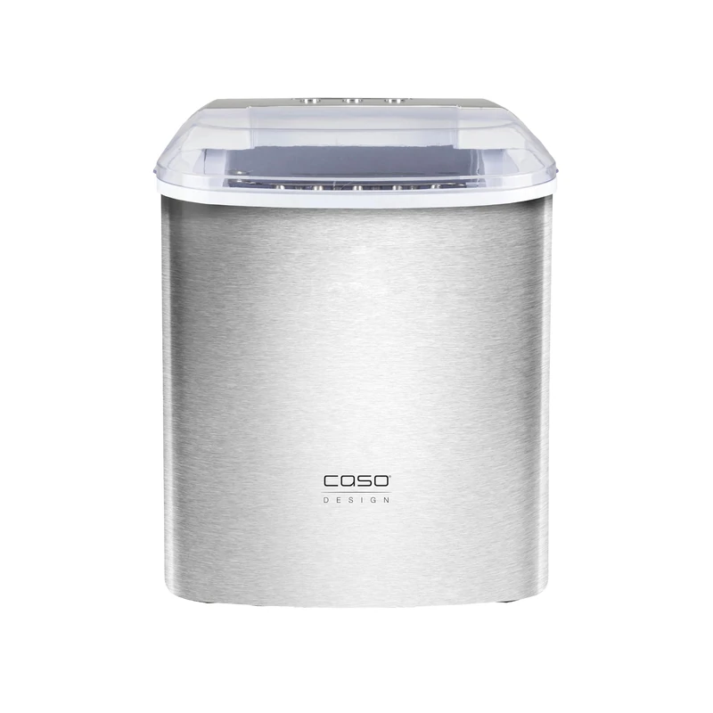 CASO Design IceChef Pro Ice Maker, Ice Cube Maker for Quick Ice Cube Preparation in 6-13 Mins, 2 Cube Sizes, Produces approx. 500 g Ice Cubes/Hour, Ice Machine with Large 2.2 L Tank, Stainless Steel