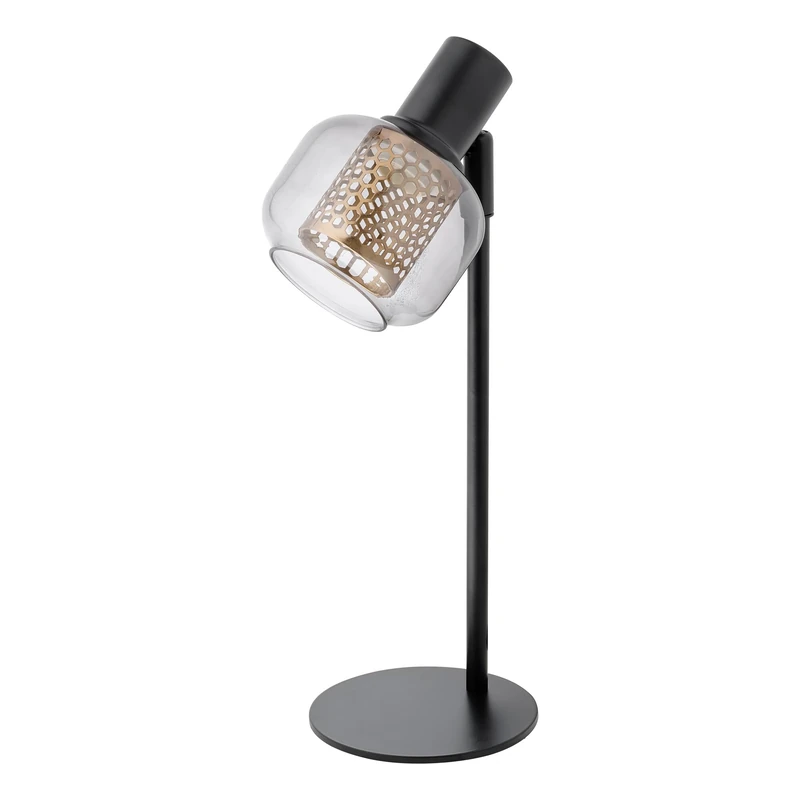 OSRAM Decor Firefly Table E14 Table lamp, Black, Metal/Glass, Industrial Style, Textile Cable, Compact