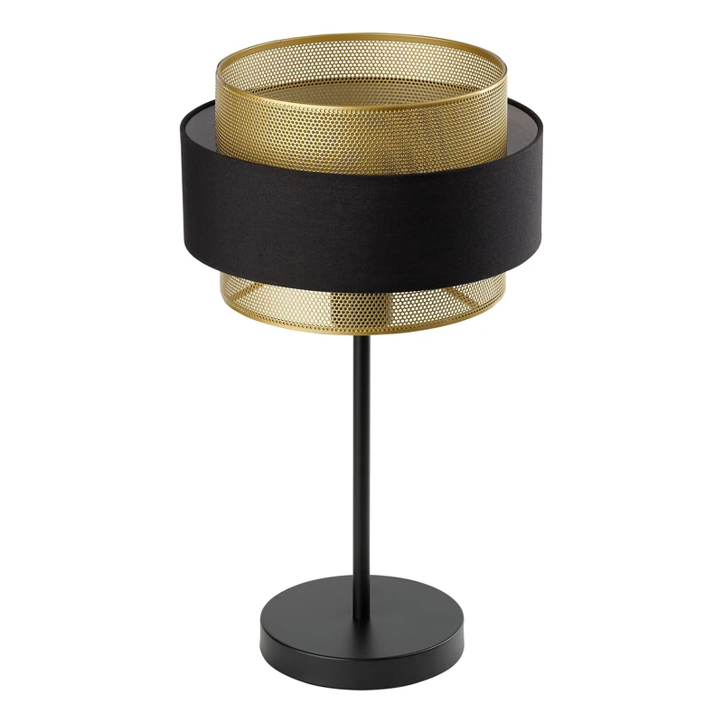 OSRAM Decor Hornet Table lamp E27 Black Gold 250mm, Table lamp, Metal, Textile, Suitable as a Bedside lamp