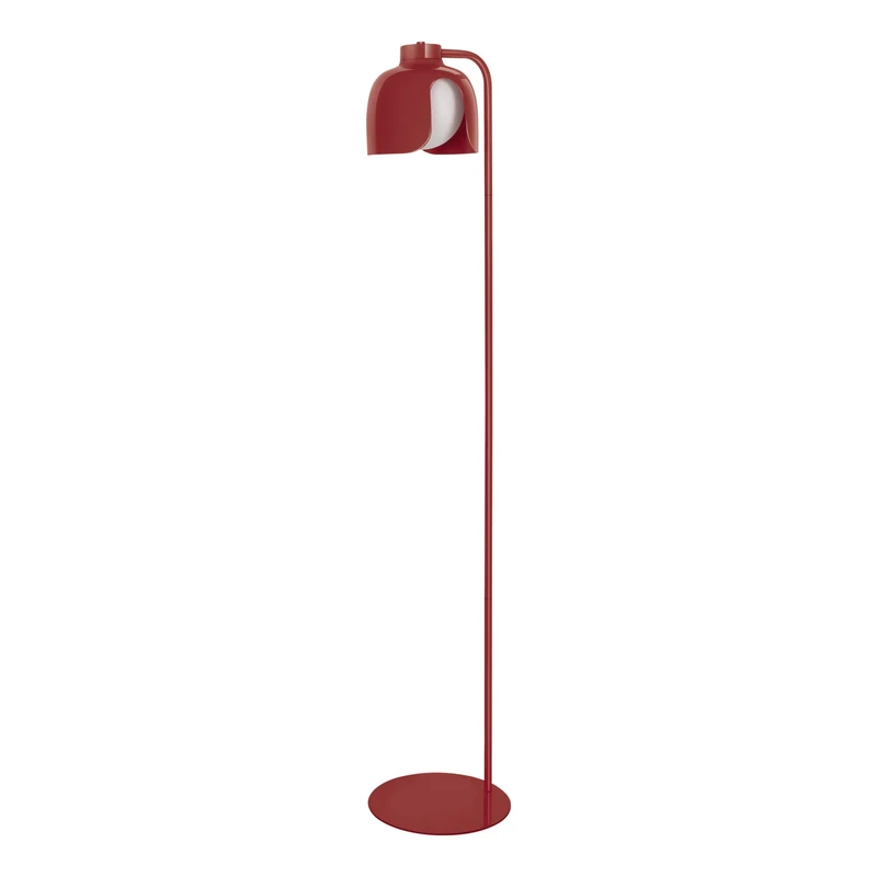 OSRAM Decor Corolle Floor Floor lamp, Red Metal Glass, E27 Version, Textile Cable, Retro-Style, 270mm Diameter - Image 1