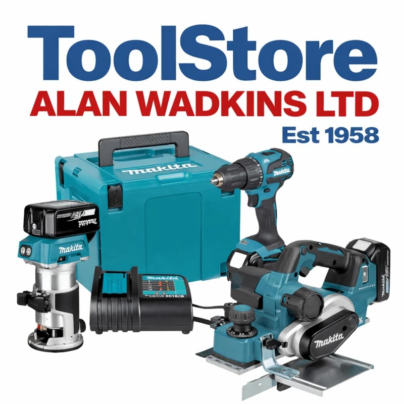 Makita DLX3193TJ 3 Piece 18V Li-ion LXT Combo Kit Complete with 2 x 5.0Ah Batteries and Charger Supplied in a Makpac Case