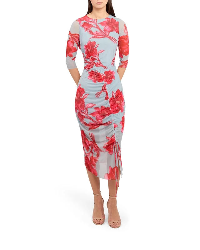 Ted Baker London MARILYY Maxi MESH Dress, LT-Blue