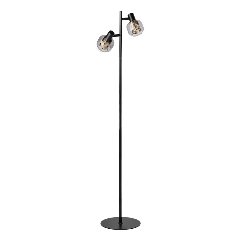 OSRAM Decor Firefly Floor lamp, 2X E14 Version, Black, Steel/Glass, Textile Cable, Industrial Design - Image 1