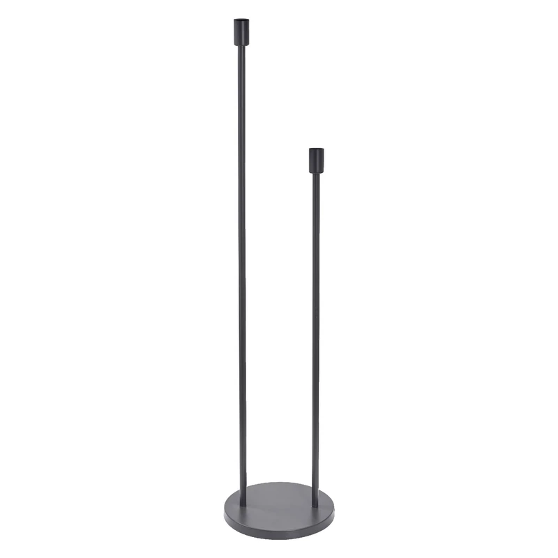 OSRAM Decor Stick Floor Floor Light, 2 x E27, Dark Gray, Stainless Steel, Individual Lighting scenarios, Ideal for Living Areas, Foot Switch, Modern Design, E27 Base, Decorative - Image 1