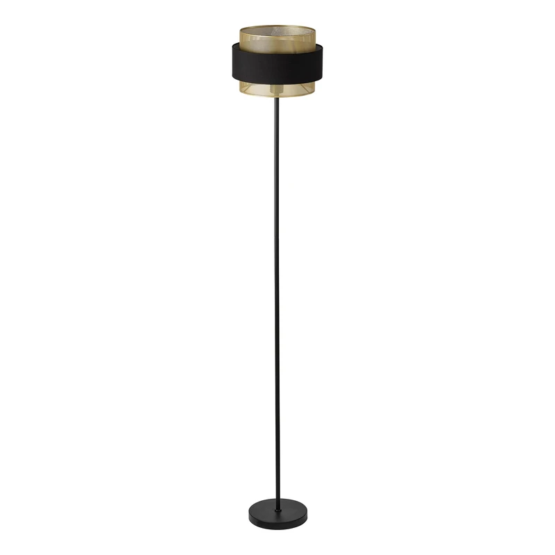 OSRAM Decor Hornet Floor lamp E27 Black Gold 300mm, Floor lamp, Metal, Textile for Living Room Lighting
