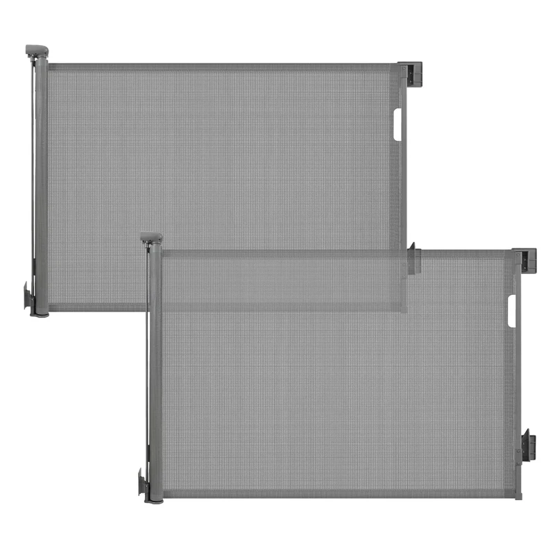 Sekey Extendable Stair Gate 0-150cm - Height 97cm, No Drilling + Screws Included | Adjustable Barrier for Doors, Stairs, Dogs (Pack of 2)