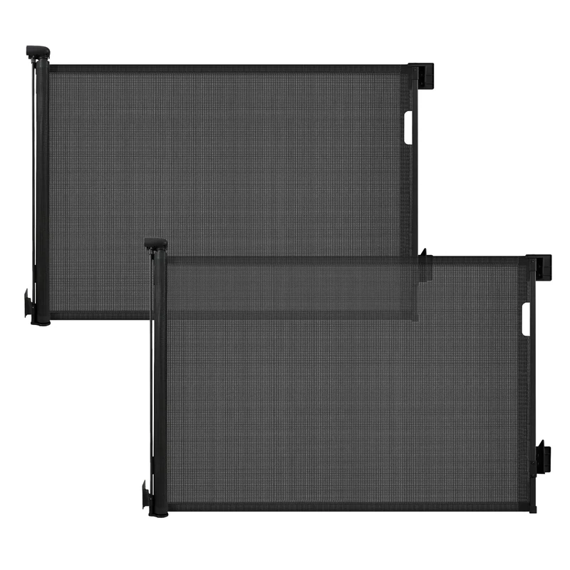 Sekey Extendable Stair Gate 0-150cm - Height 97cm, No Drilling + Screws Included | Adjustable Barrier for Doors, Stairs, Dogs (Pack of 2)