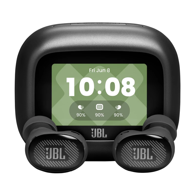JBL Live Buds 4, True Wireless Earbud Headphones with Bluetooth, 40h Battery Life, Adaptive Noise Cancelling, JBL Signature Sound, IP55 Waterproof, Smart‑Charging Case, Black