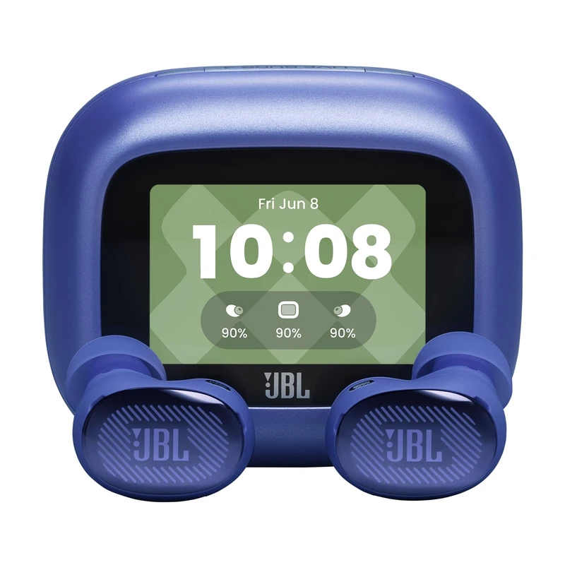 JBL Live Buds 4, True Wireless Earbud Headphones with Bluetooth, 40h Battery Life, Adaptive Noise Cancelling, JBL Signature Sound, IP55 Waterproof, Smart‑Charging Case, Blue