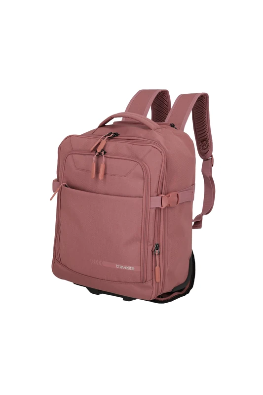 Travelite Kick Off Backpack, Laptop Compartment 15.6 Inches, Hand Luggage Backpack with Wheels and Telescopic Rod, Versatile Travel Backpack, 30 x 40 x 20/23 cm, 24/28 L - Image 1