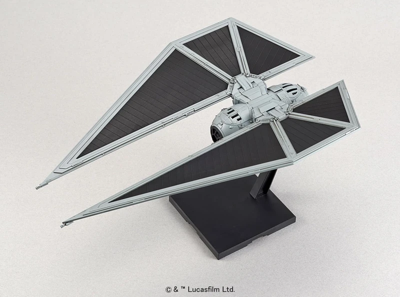 Revell 01218 TIE Striker (Rogue 1) Bandai (Click System) 1:72 Scale Unbuilt, Pre-Coloured, Click-Together (Non-Glue), Plastic Model Kit