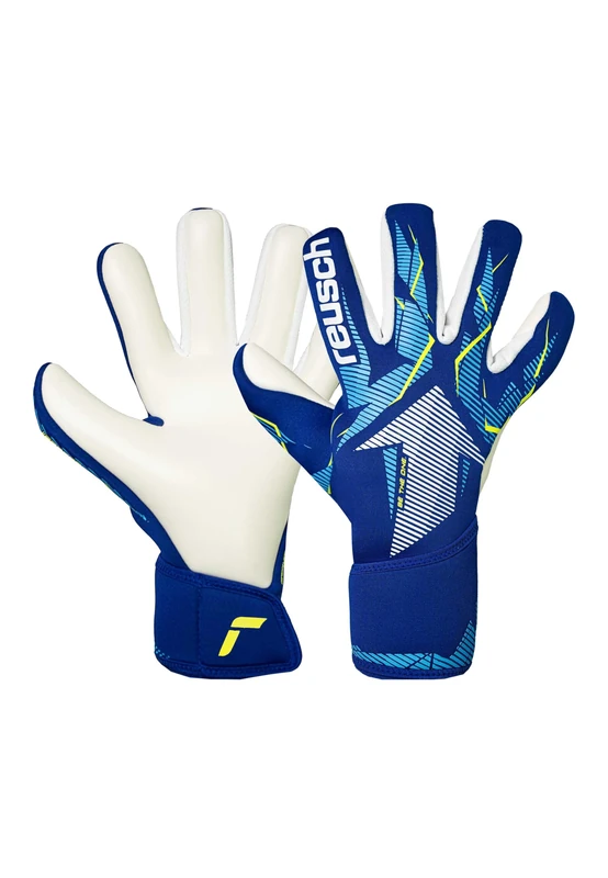 Reusch Goalkeeper Gloves Children Teenagers Strong Grip, Tight Fit & Hold Breathable for Training & Play Natural Grass & Artificial Grass Size 4-7 Fastgrip Advance Junior