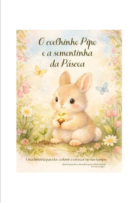 O coelhinho Pipo e a sementinha da Páscoa: Uma história para ler, colorir e crescer no seu tempo