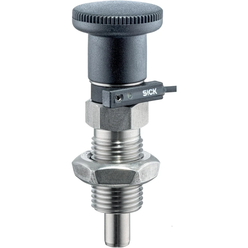 22123.0010 Locking Bolt, with Sensor/with Button, Without Locking | d1 = 10 mm / d2 = M16 x 1.5 / l2 min. = 12 mm