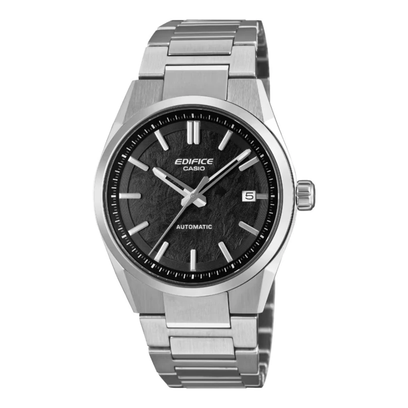 Casio Edifice EFK-110 Series Automatic (38mm) Black Electroformed Dial/Stainless Steel Bracelet EFK-110D-1AER