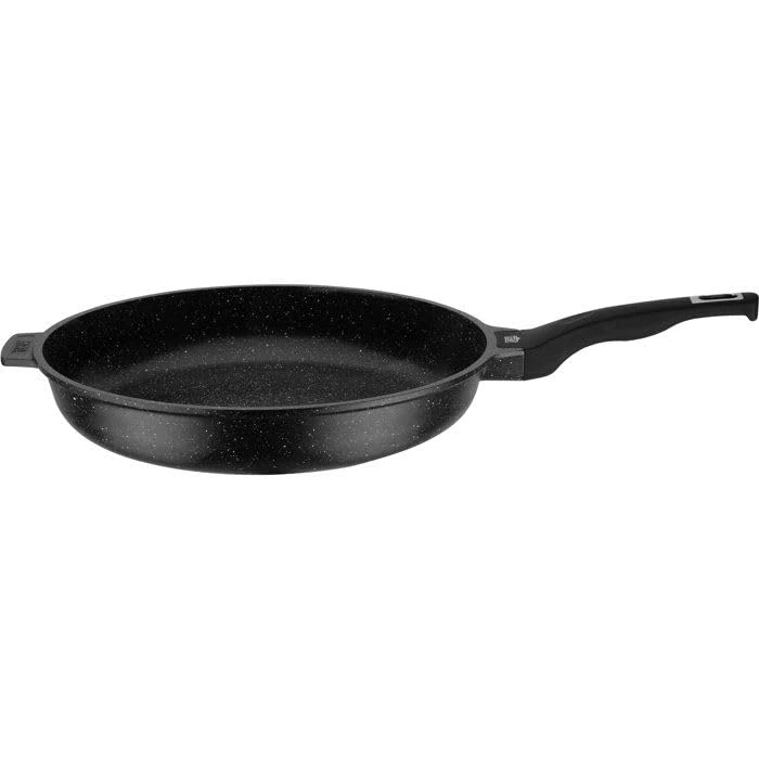 GSW Titanium Granite Advanced Sauté Pan - Made of Non-Stick Coated Aluminium, Non-Stick Coating, for Induction, Gas, Ceramic, Also Oven-Safe - Diameter 24 cm
