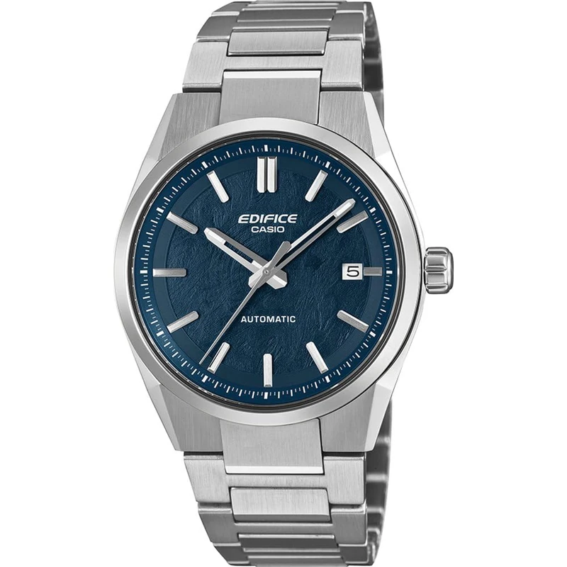 Casio Edifice EFK-110 Series Automatic (38mm) Blue Electroformed Dial/Stainless Steel Bracelet EFK-110D-2AER - Image 1