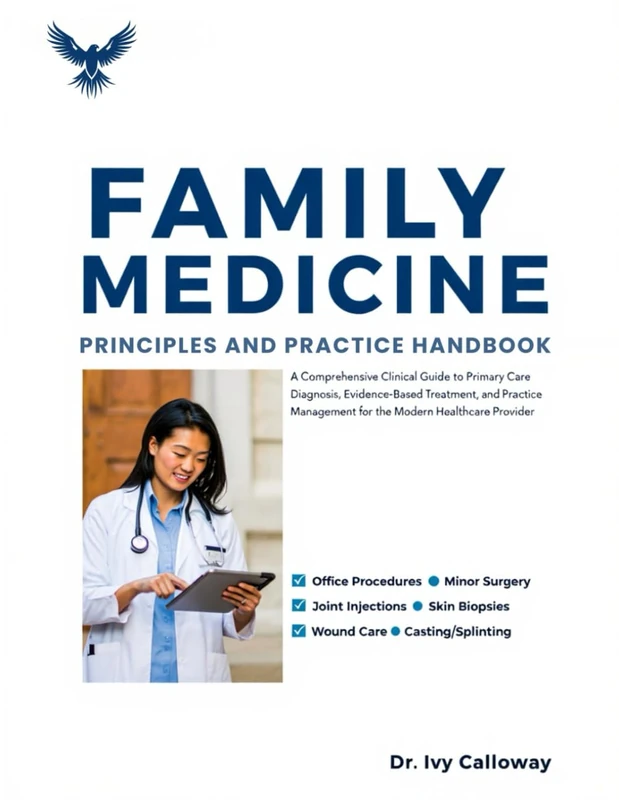 FAMILY MEDICINE PRINCIPLES AND PRACTICE HANDBOOK: A Comprehensive Clinical Guide to Primary Care Diagnosis, Evidence-Based Treatment, and Practice Management for the Modern Healthcare Provider.