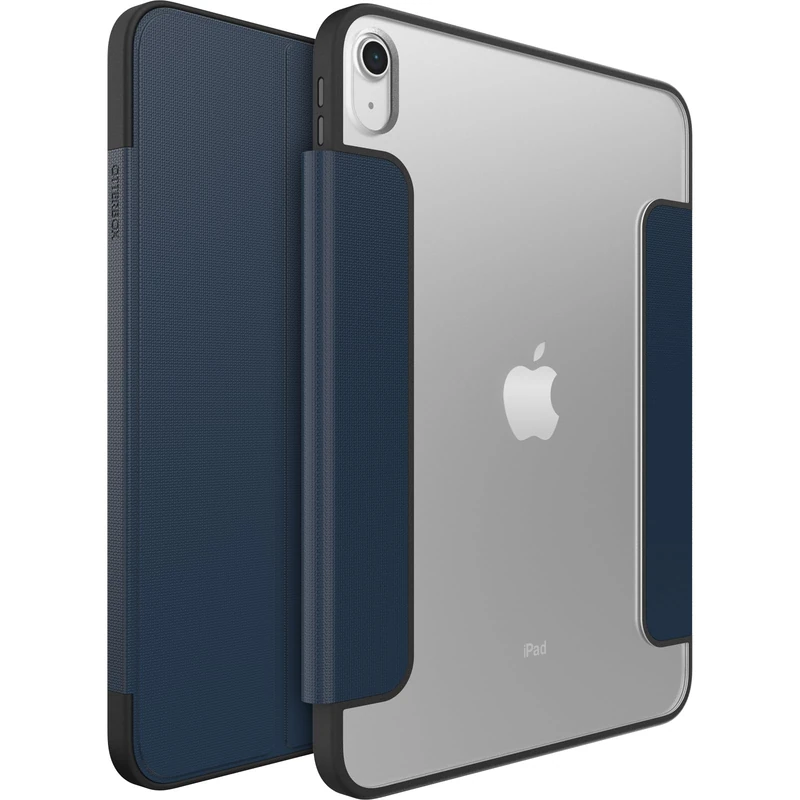 OtterBox Symmetry Folio Case for iPad 11th gen 2025 (A16), 10th gen 2022, Shockproof, Drop proof, Slim Protective Folio Case, Tested to Military Standard, Blue, Non-Retail Packaging