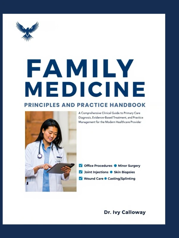 FAMILY MEDICINE PRINCIPLES AND PRACTICE HANDBOOK: A Comprehensive Clinical Guide to Primary Care Diagnosis, Evidence-Based Treatment, and Practice Management for the Modern Healthcare Provider.