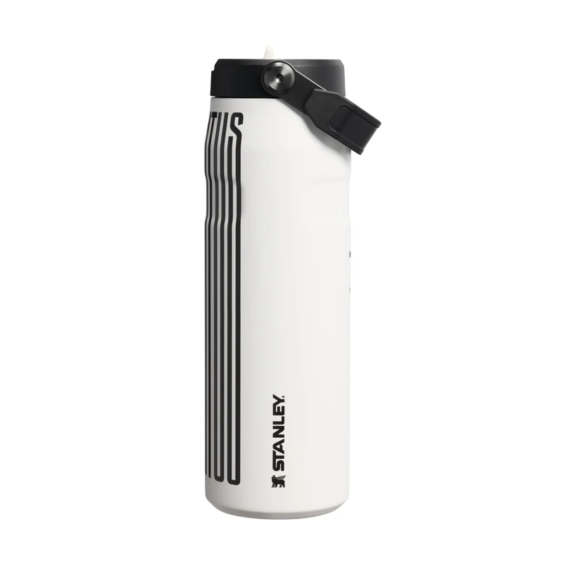 Stanley 1913 Flip Straw Sports Water Bottle with Straw 0.7L - 10 Hours Cold - 3 Days Iced - Stainless Steel - BPA Free - Leak Resistant - Fits in Cup Holder - Dishwasher Safe - Juventus