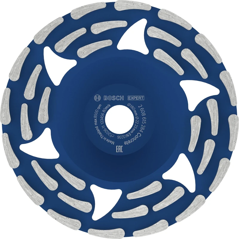 Bosch 1x Expert Concrete Diamond Grinding Head for Concrete Grinders, Bore 19-22.23 mm (for Concrete, Ø 180 mm, Professional Accessory Concrete Grinder)