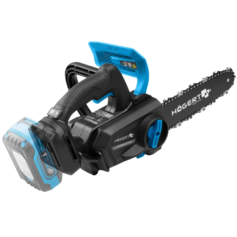HÖGERT TECHNIK - Cordless Chainsaw Compact Brushless Cordless Chainsaw for Gardening, Wood Cutting, Firewood Sawing and Tree Care, Mobile Chainsaw for Garden and Property - Image 1