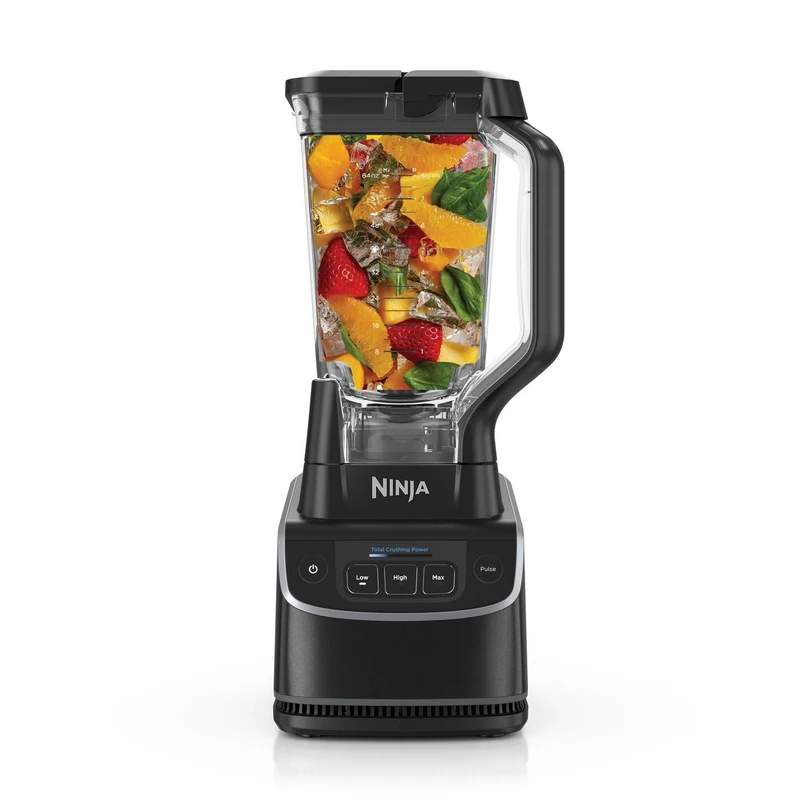 Ninja Blender with Auto-iQ, Blend in Cup, One Touch Controls, Make Smoothies, Milkshakes & Frozen Treats, Dishwasher Safe Parts, Stainless Steel Blades, 1000W, 1 x 700ml Cup, Stone Gold BN500UKSD1