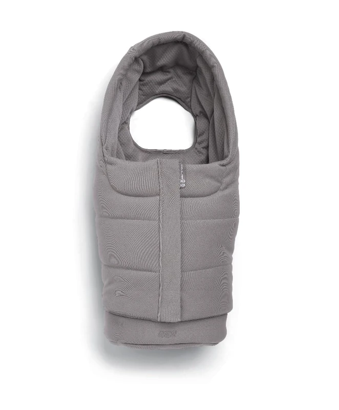 Mamas & Papas Ocarro2 Cold Weather Footmuff with Cotton Blend Quilted Lining, Water Resistant, Multi-Position - Moonstone Grey