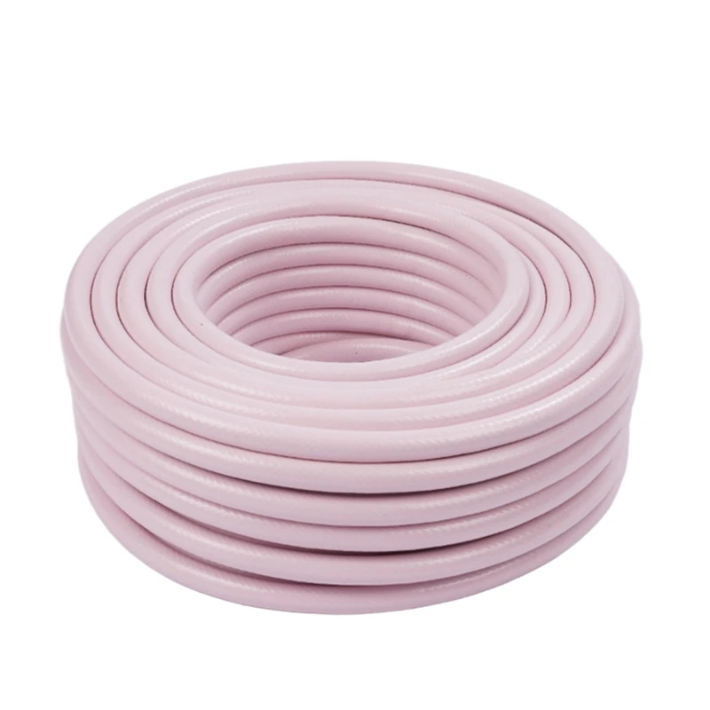 Relaxdays garden hose, 70 m, universal water hose 1/2", UV & weatherproof, PP, pink