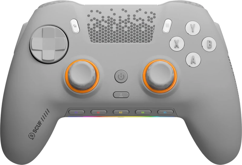 SCUF ENVISION PRO Wireless V2 (2025) PC Only Gaming Controller – Anti-Drift Thumbsticks – Five Remappable G-Keys – Remappable Back Paddles – Instant Triggers – Light Grey