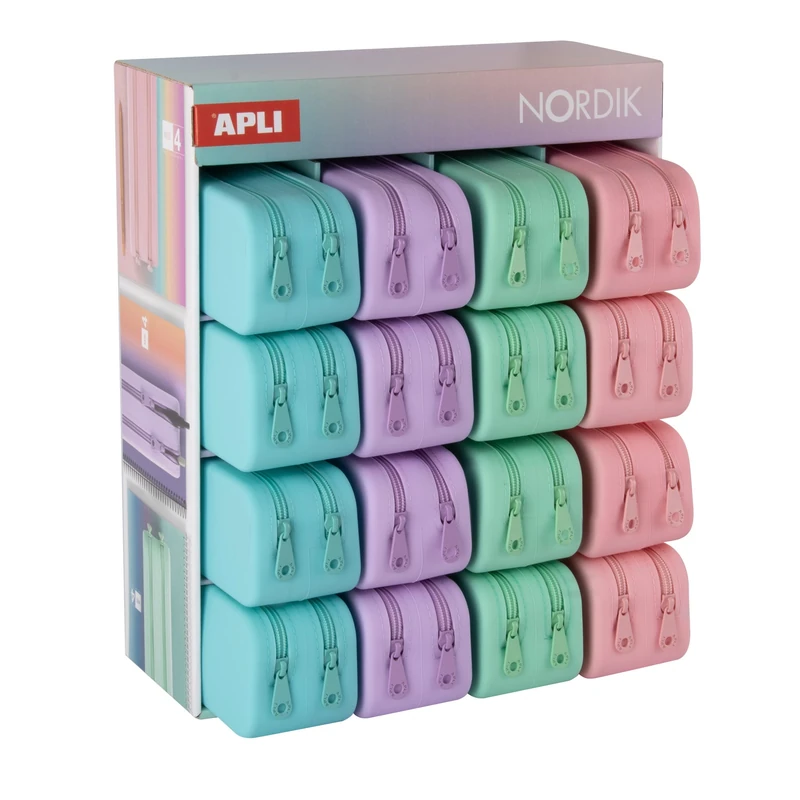 APLI Nordik 20617 Display Case Double Silicone Assorted Colours