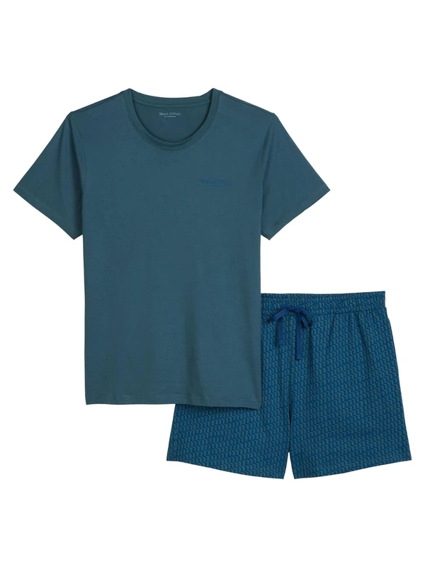 Marc O'Polo Mix N Match Men's Pyjamas, Mix N Match Orion Blue Print Pyjamas, L