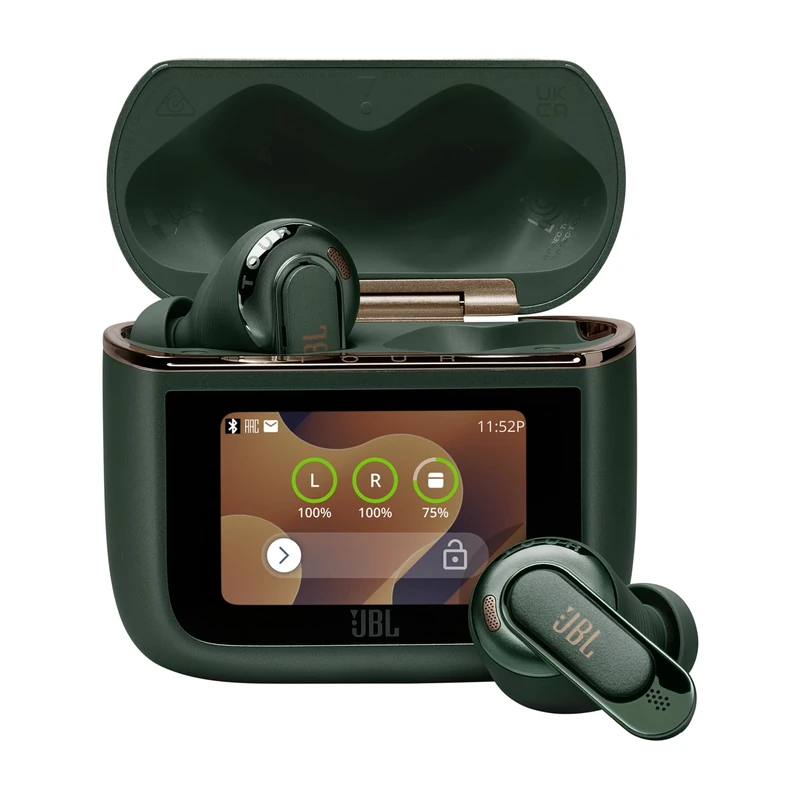 JBL Tour Pro 3, True Wireless Bluetooth Earbuds with Smart Charging Case, 40h Battery Life, True Adaptive Noise Cancelling 2.0 and JBL Spatial 360 Sound with Head Tracking, Green - Image 1
