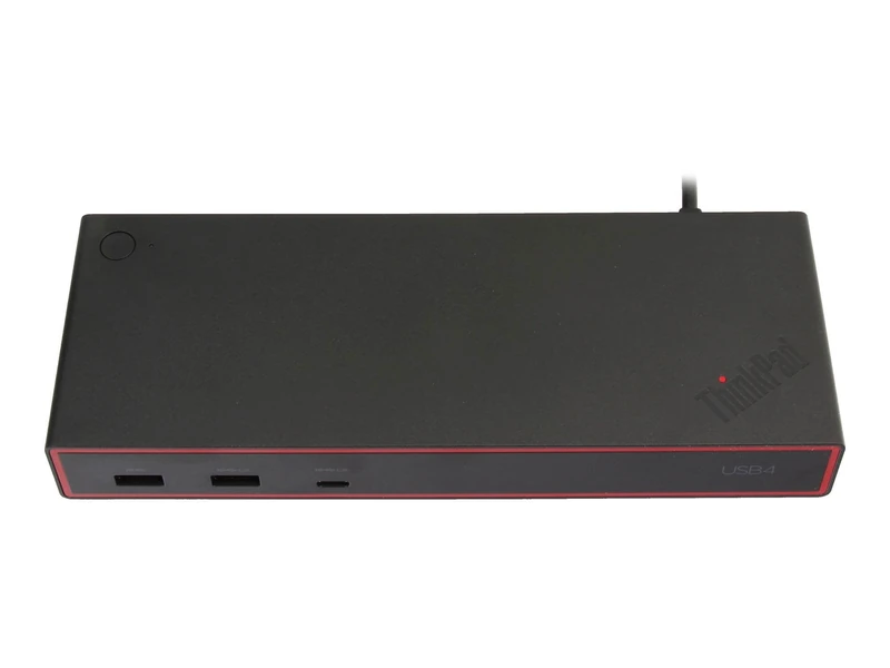 Lenovo ThinkPad USB4 Dock 5000 with 100W Power Supply, USB4 40Gbps Dock with 2xDP 1.4 HDMI 2.1, 4xUSB-A Gen2, 2xUSB-C Gen2, RJ45, PD 3.1 up to 65W