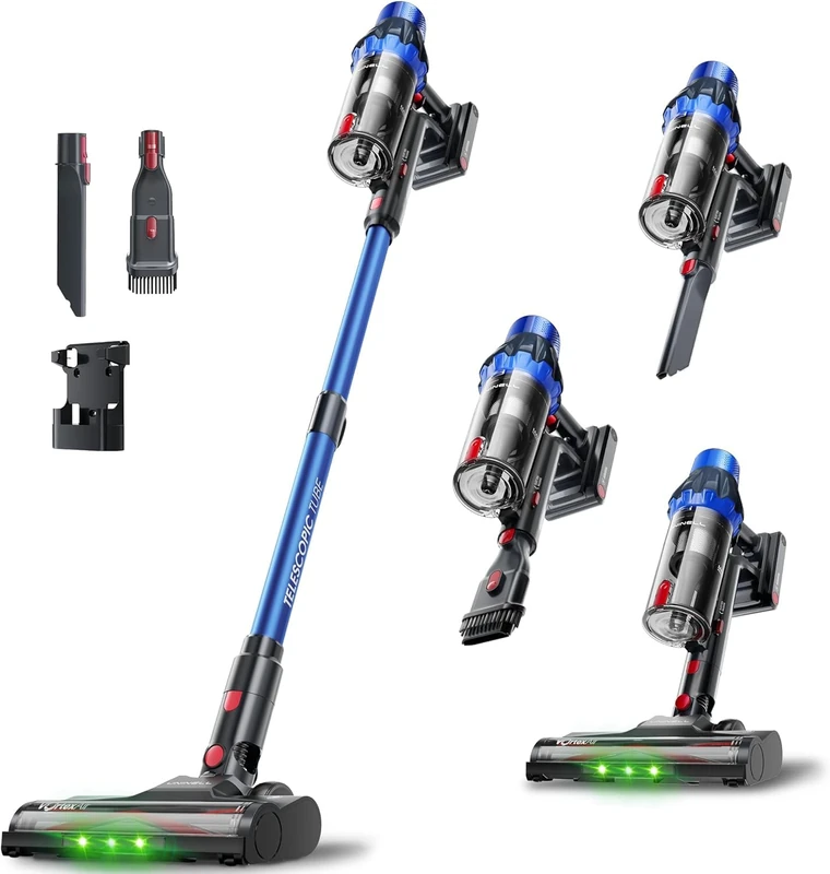 UNINELL Cordless Vacuum Cleaner 45Kpa/500W/55min,Stick vacuum cleaner