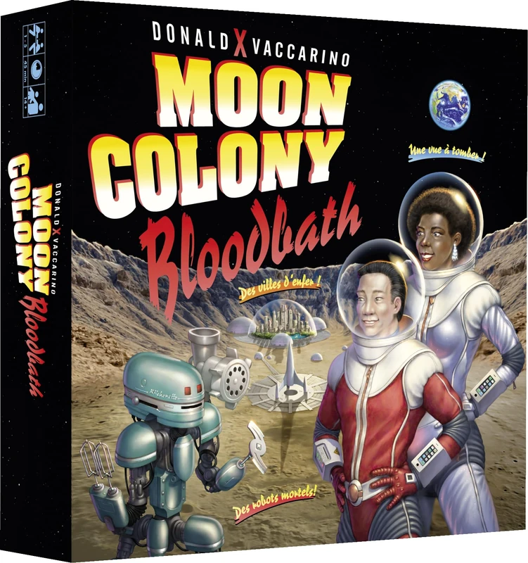 Asmodee - Moon Colony Bloodbath - Rio Grande Games - Strategic SF Card Game - Expert Players - from 14 Years - 1 to 5 Players - 45 to 90 Min - French Version