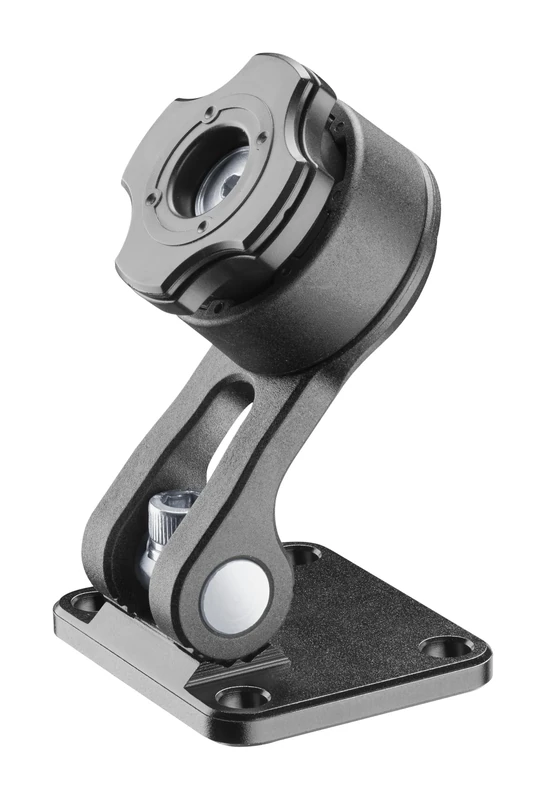 INTERPHONE - Quiklox AMPS navigator mount for Cradle navigator with standard AMPS 38x30 mm hole, stable and safe, vertical and horizontal orientation, quick hook and hook, aluminium base - Image 1