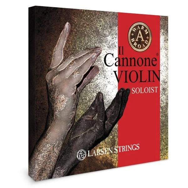 LARSEN STRINGS Violin Strings II Cannone - 4/4 Violin - Soloist - 4-string set with A Warm & Broad, tension 24.5 kg/53.9 lbs - Image 1